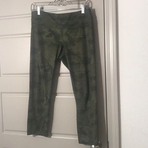 Lululemon rare camo crops